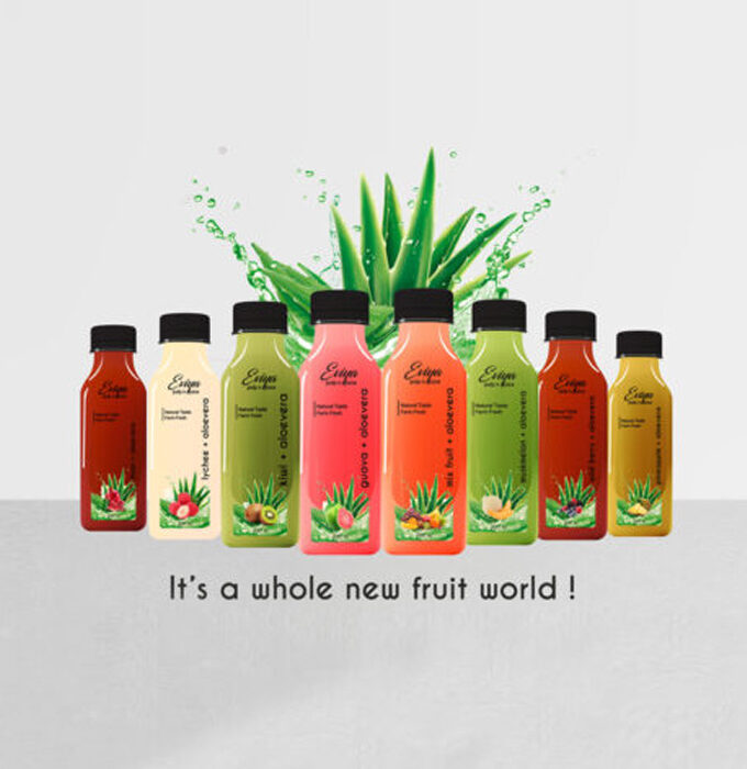 Eviya Fruit Pulp and Aloe Vera Juice Drink 8 Flavors